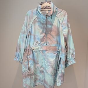 Free People Movement To Dye For Tie Dye Packable Lightweight Hooded Jacket L